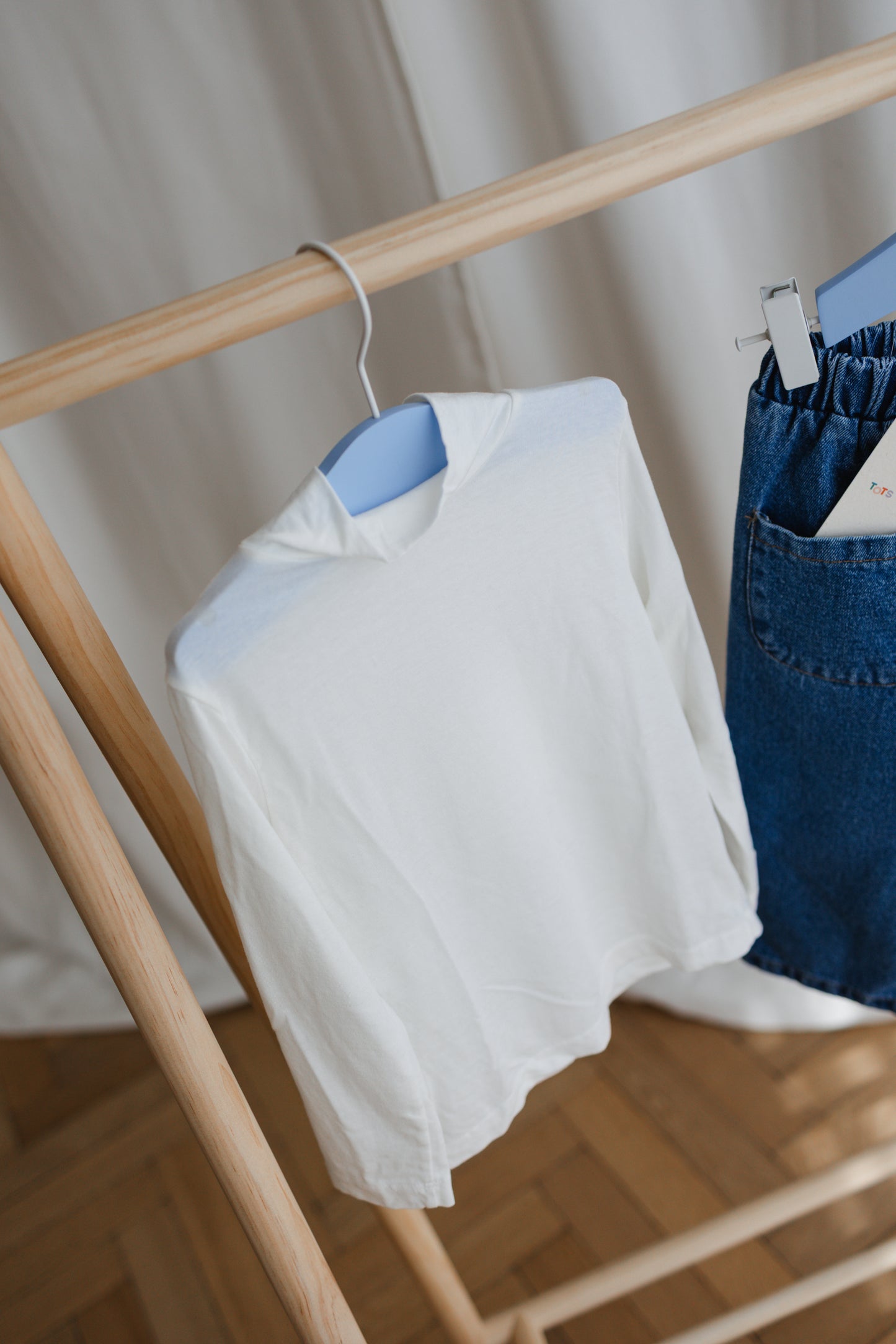 Chewy Mockneck Tee White