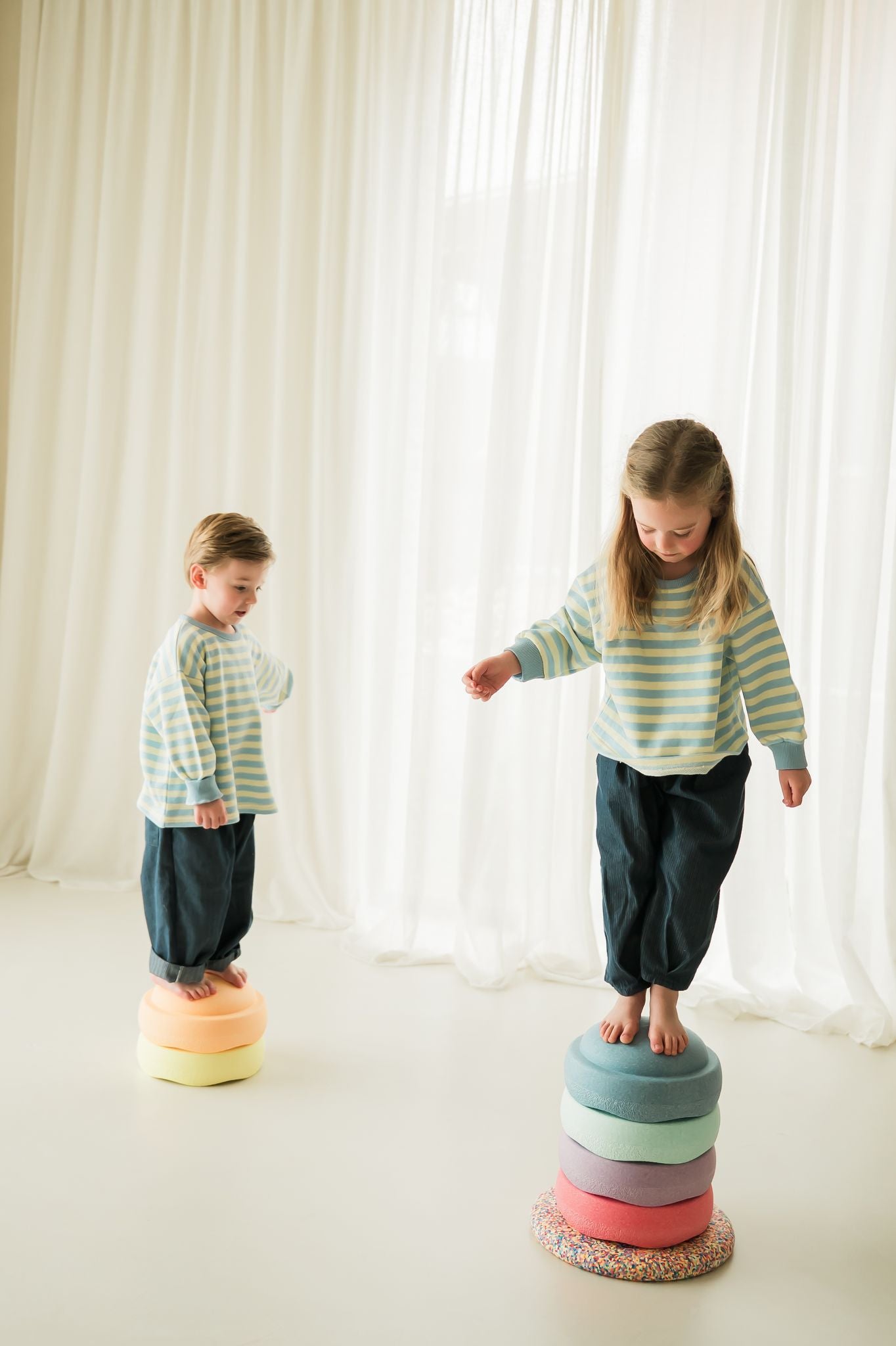 Pleated Denim Pants