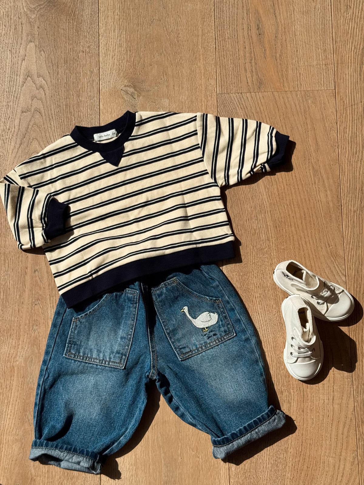 Navy Stripe Sweatshirts