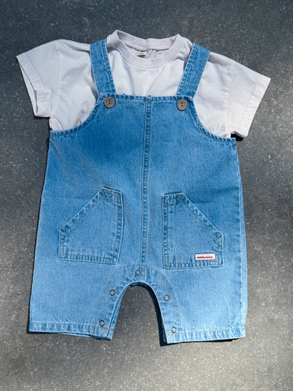 Denim short Salopette