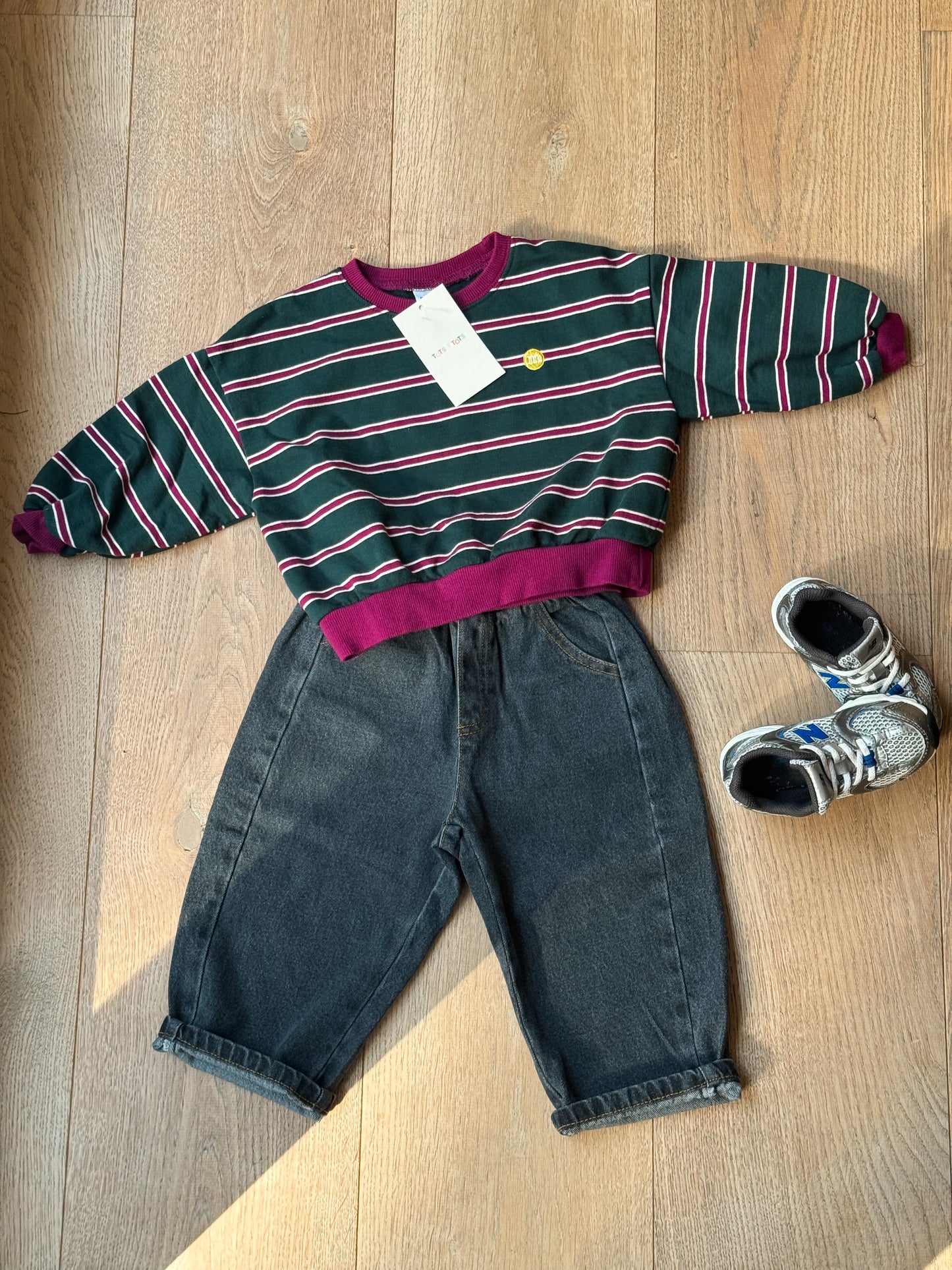 Green Stripe Sweatshirt