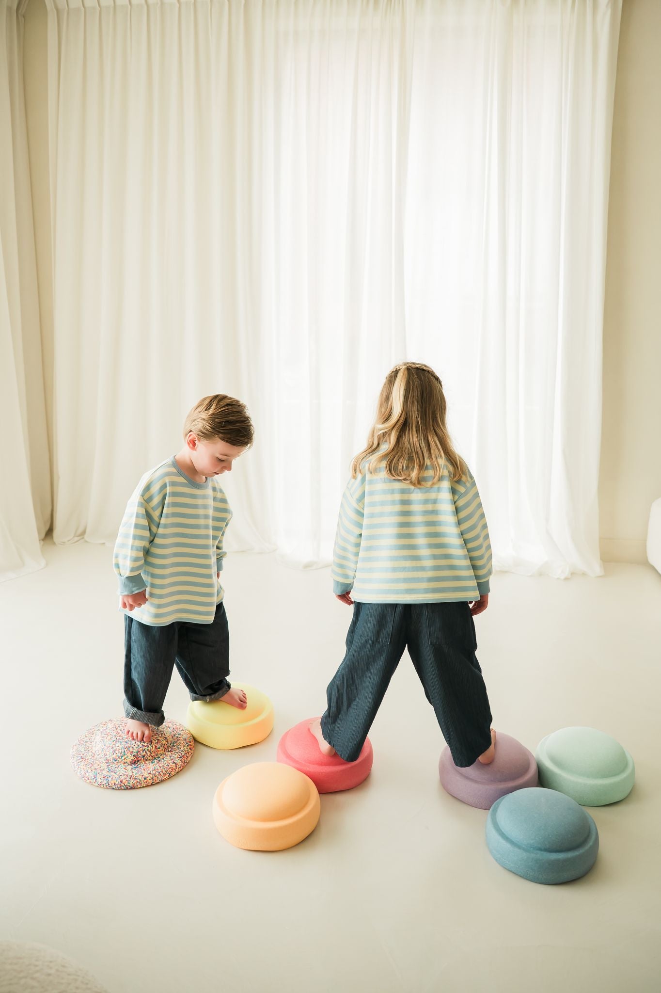 Pleated Denim Pants