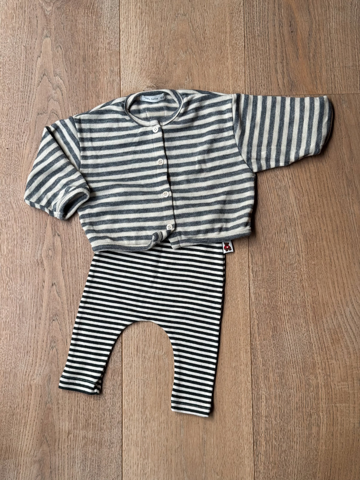 Stripe Grey Cardigan
