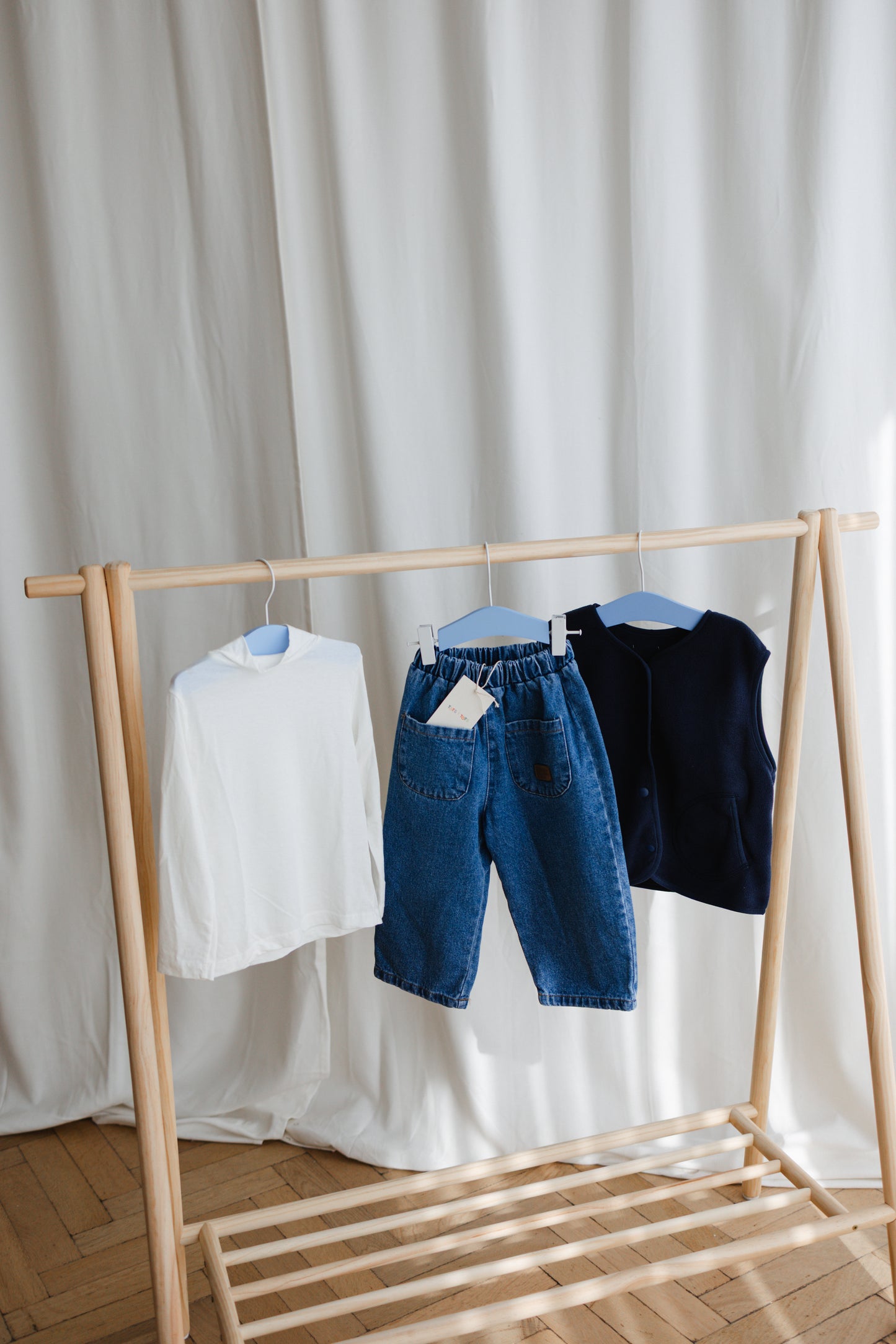 Chewy Mockneck Tee White