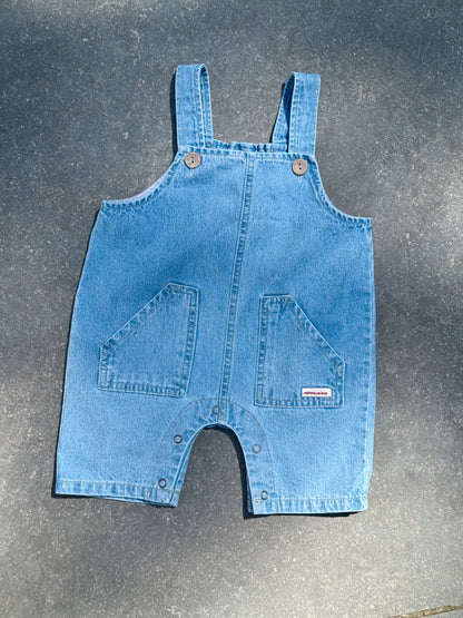 Denim short Salopette