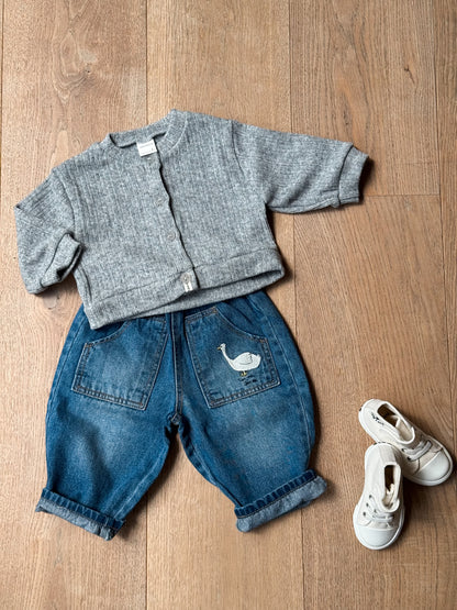 Knit Grey Cardigan