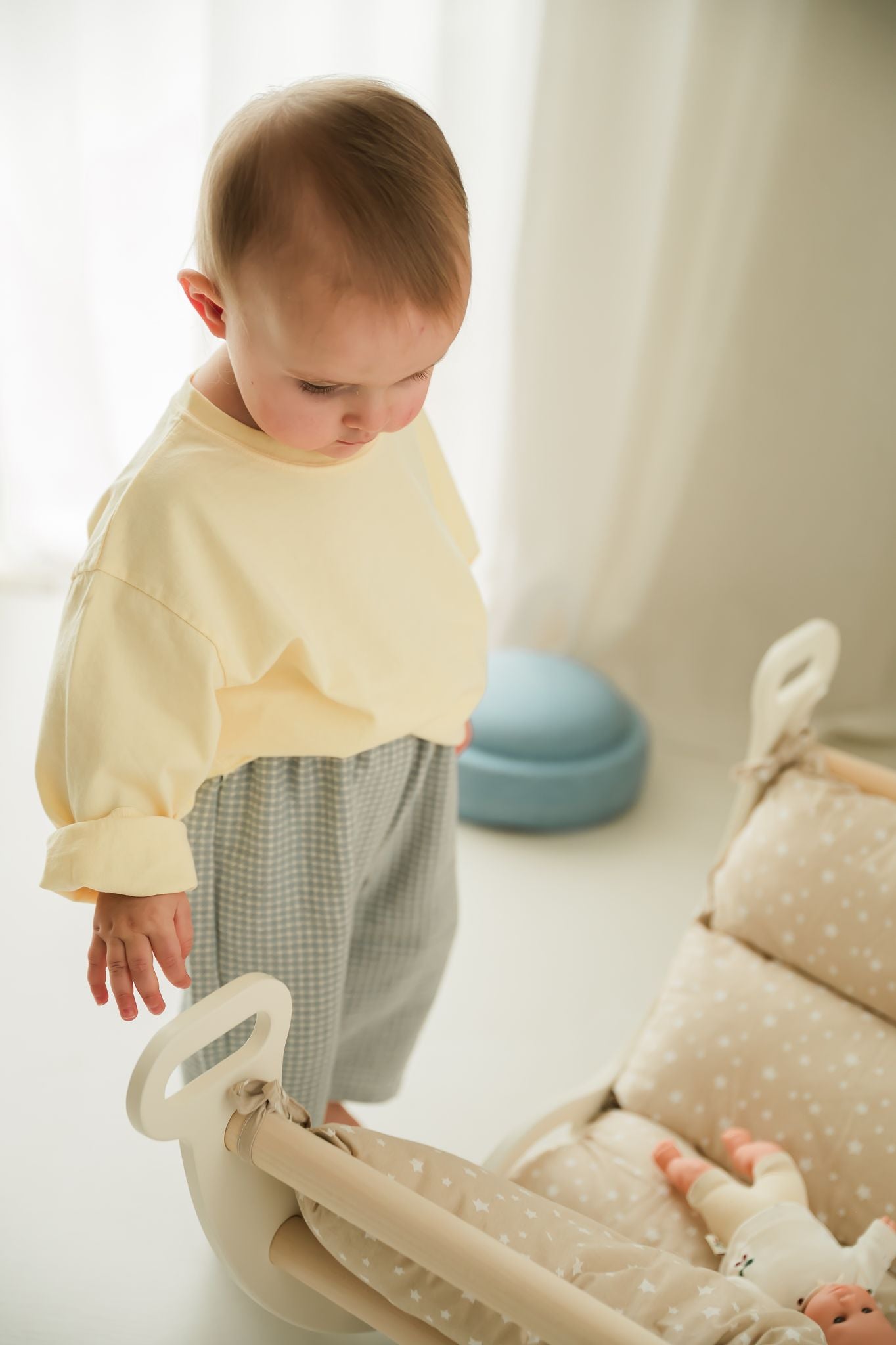 Blue Check Pants Mini