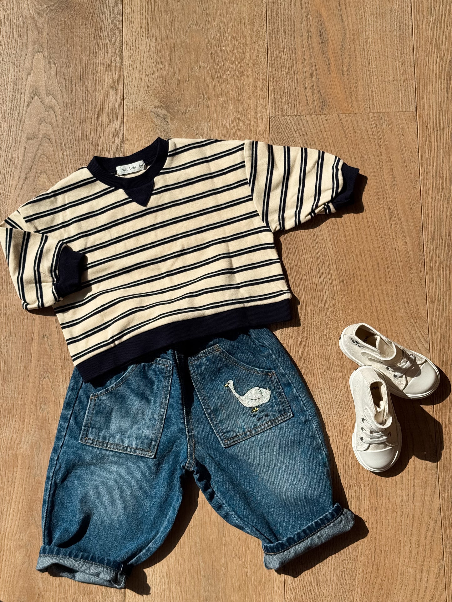Navy Stripe Sweatshirts