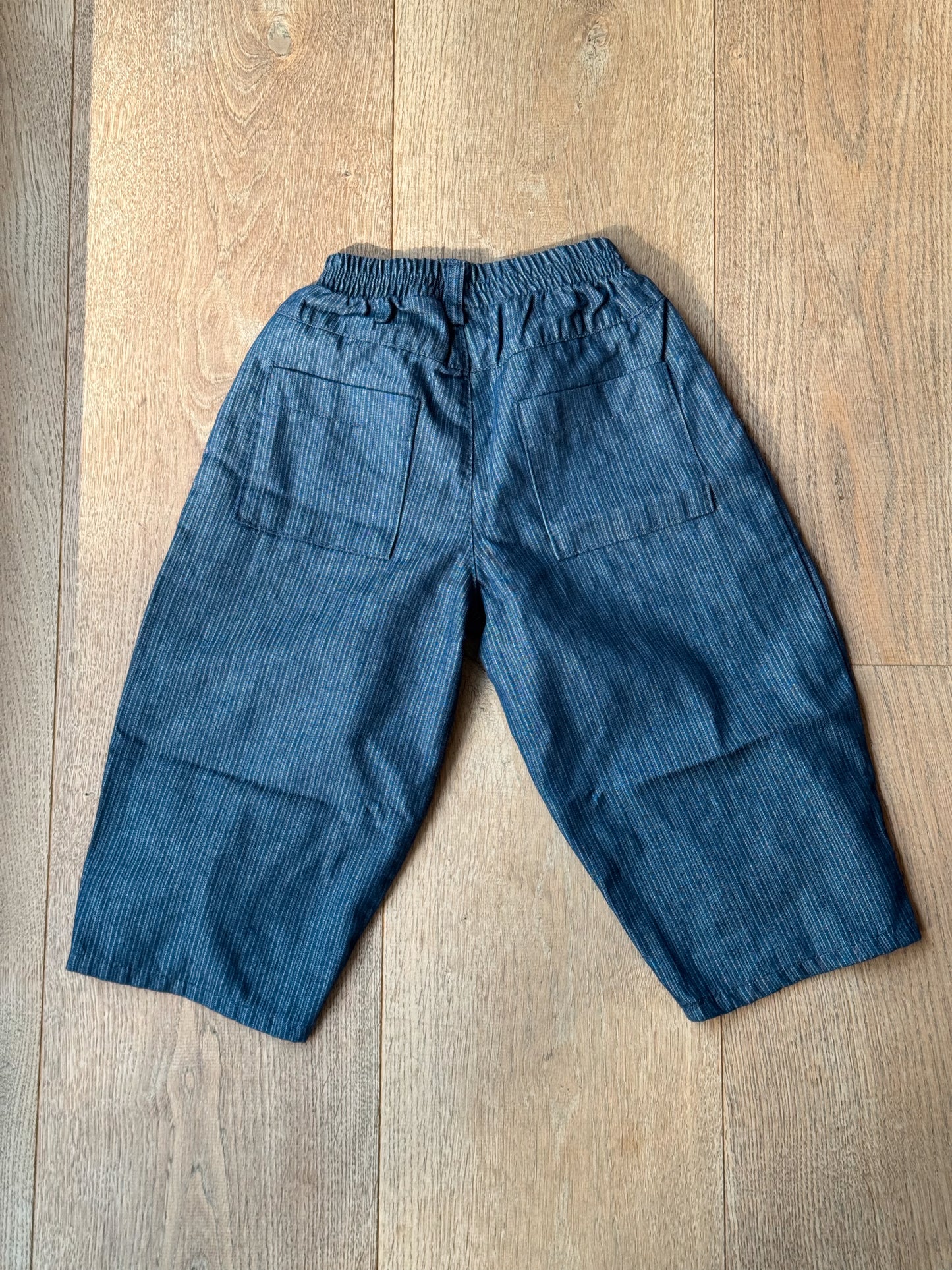 Pleated Denim Pants