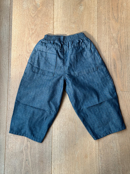 Pleated Denim Pants