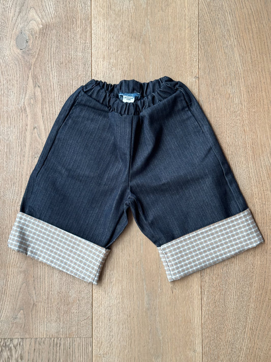 Roll Up Dark Jeans