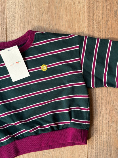 Green Stripe Sweatshirt