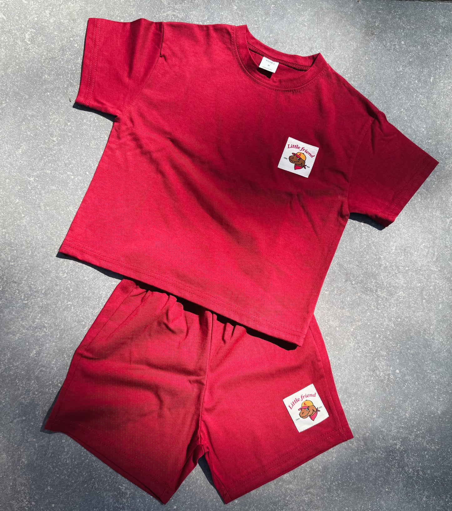 Little Friend Set - Burgundy Red