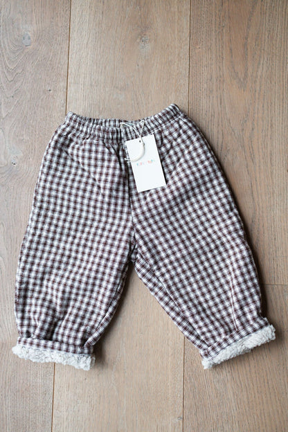 Bebe Teddy Check Pants
