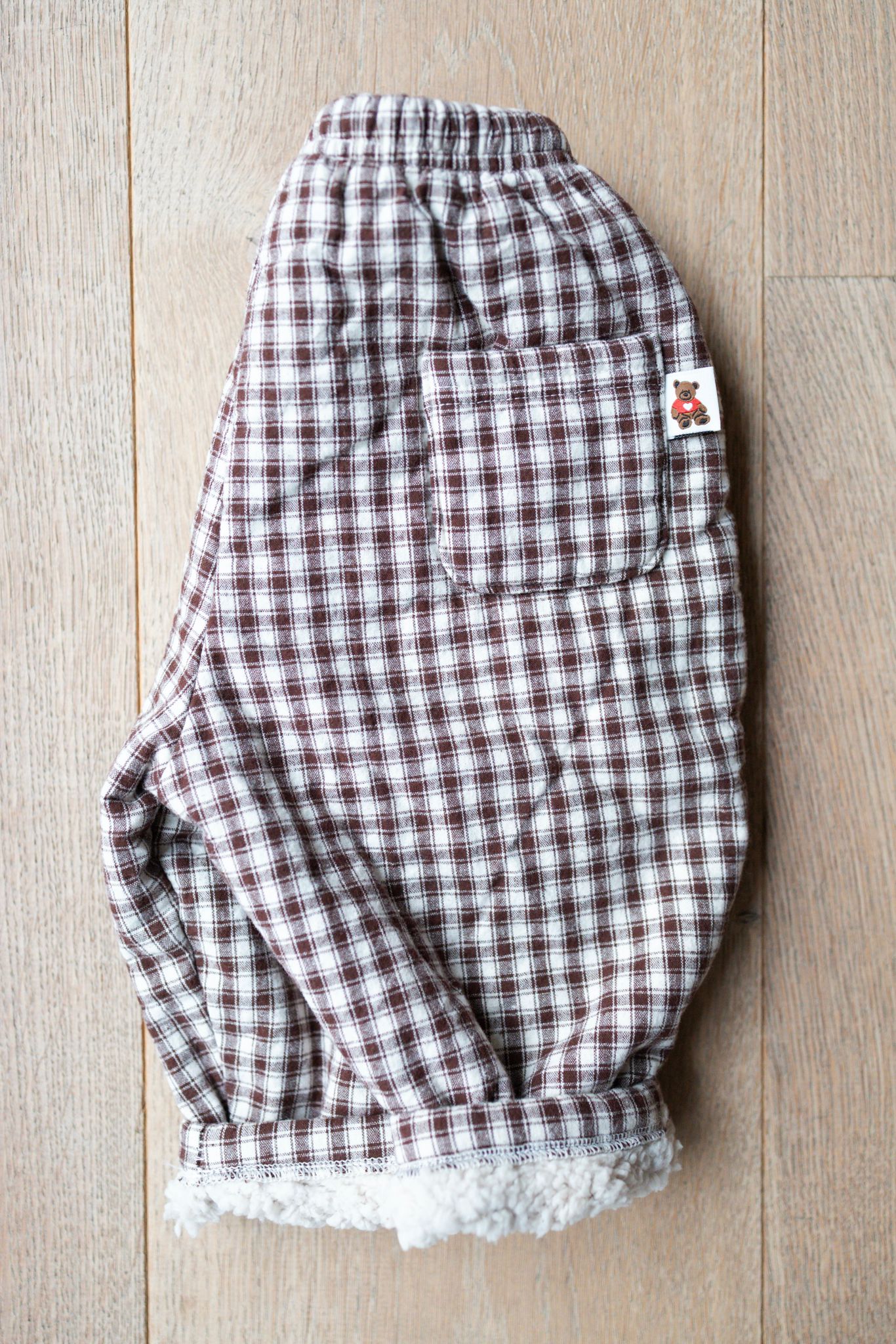 Bebe Teddy Check Pants