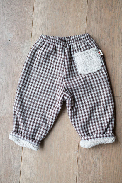 Check Teddy Pants