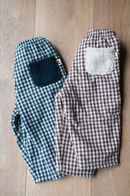 Check Teddy Pants
