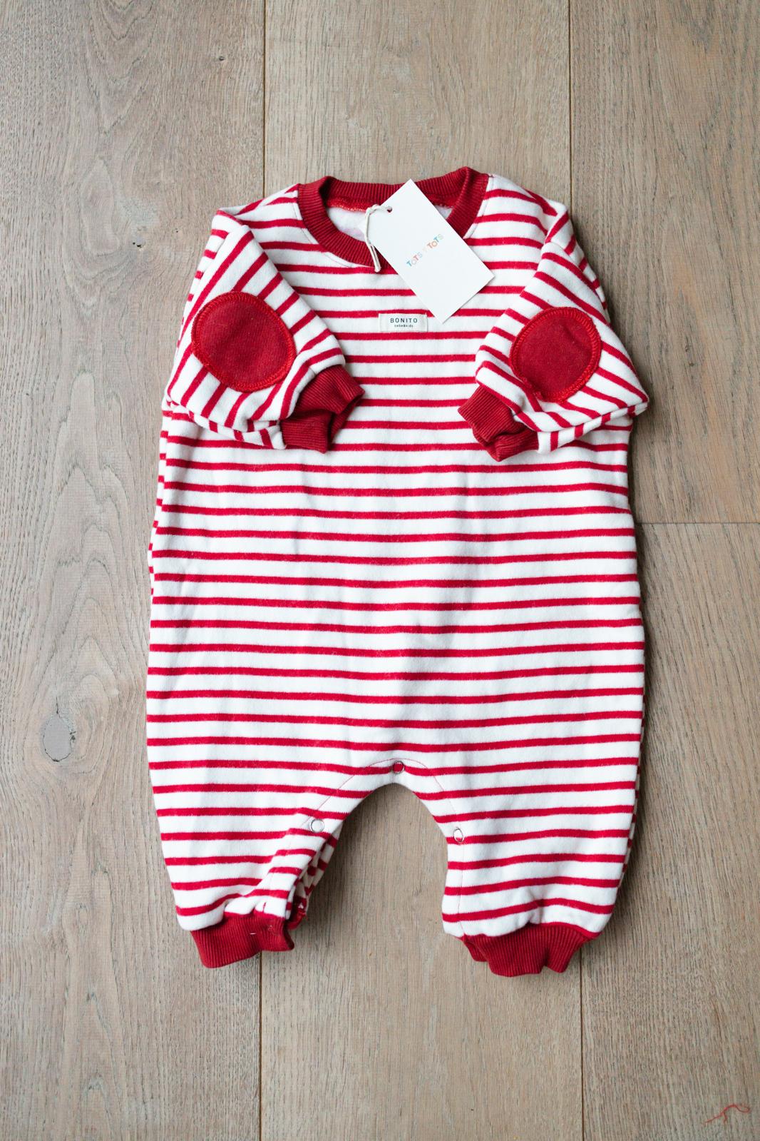 Red Baby Stripe Suit