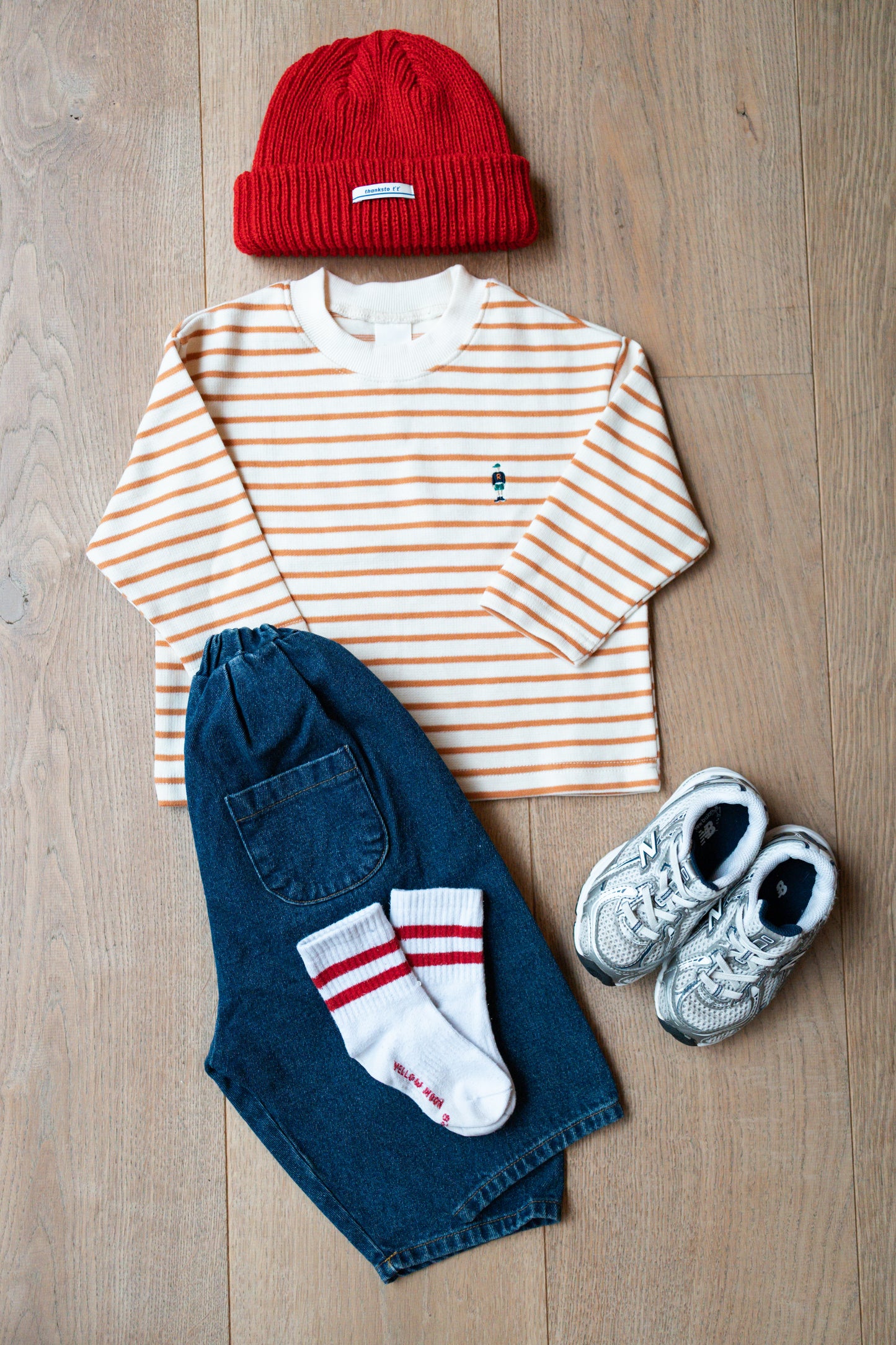 Stripe Tee Orange