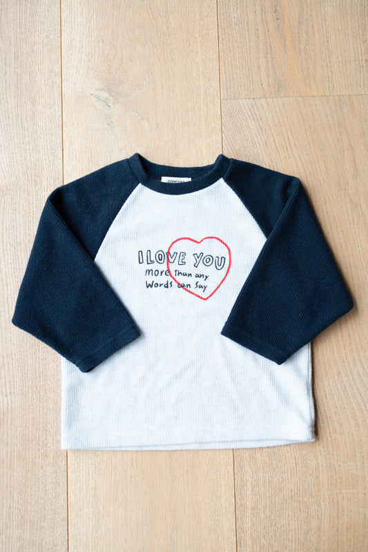Heart Cozy Fleece Tshirt