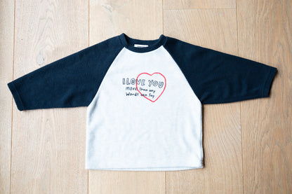 Heart Cozy Fleece Tshirt