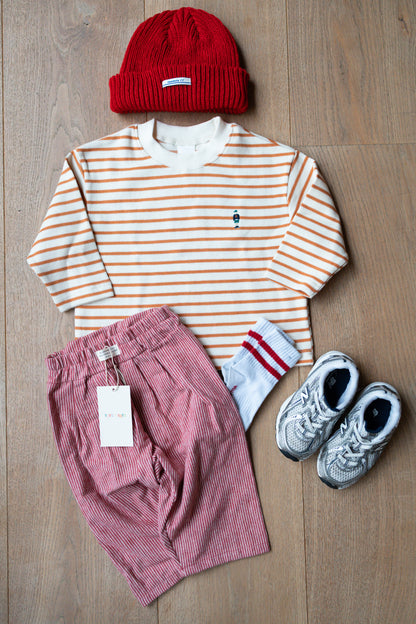 Stripe Tee Orange