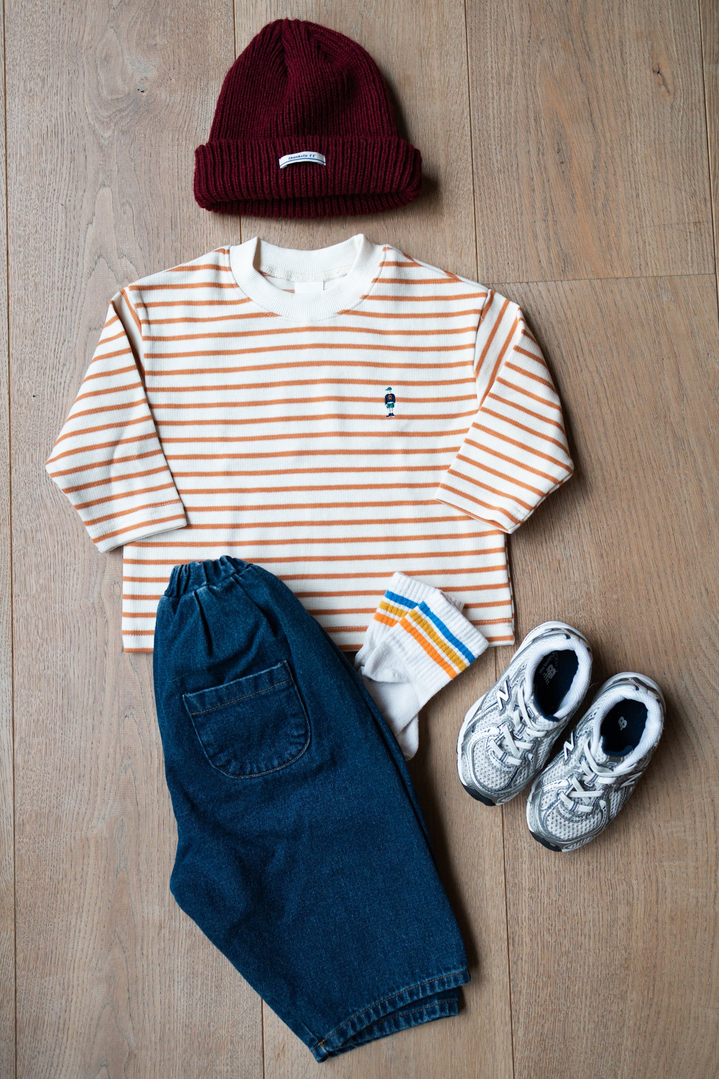 Stripe Tee Orange