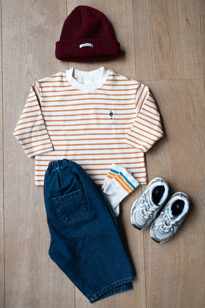 Stripe Tee Orange