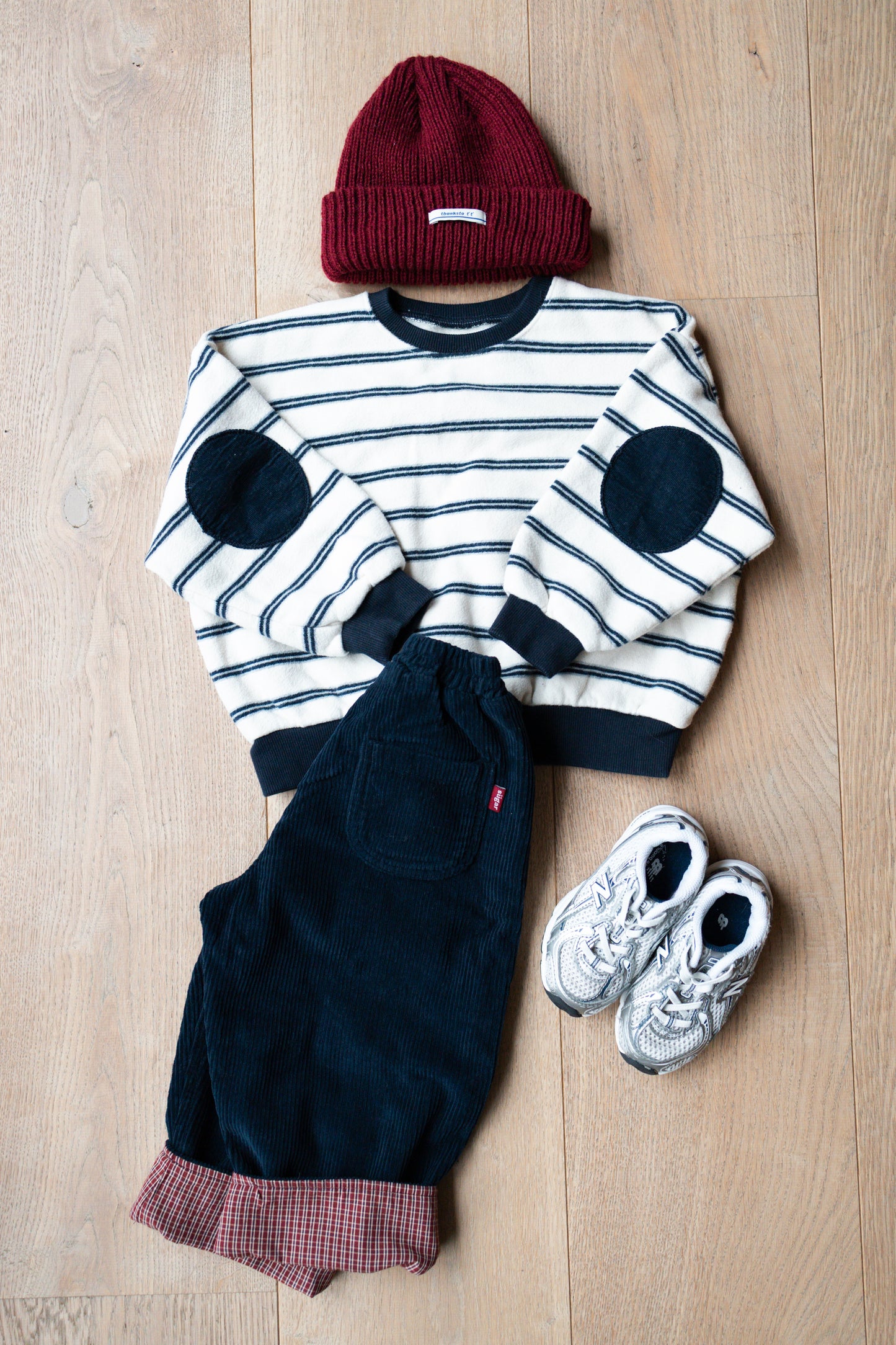 Stripe Sweatshirt Navy