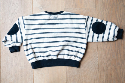Stripe Sweatshirt Navy